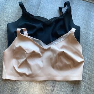24/7 Classic third love wireless crossover minimizer bra (34F) set of 2